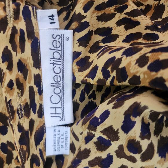 JH Collectibles Vintage Leopard Print Mock Neck Long Sleeve Top - Picture 6 of 10